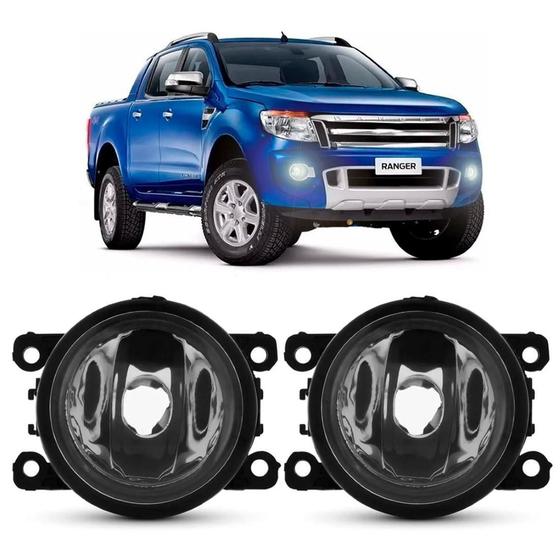 Imagem de Farol Ford Ranger Lente Lisa Vidro H11 55W