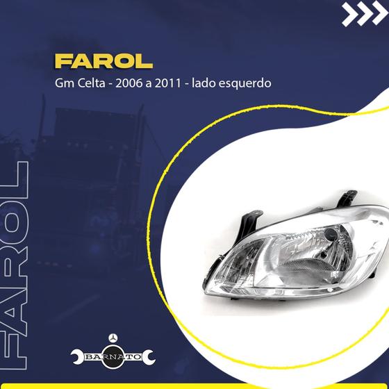 Imagem de Farol gm celta princ 06/11 esq - arteb 4008203461