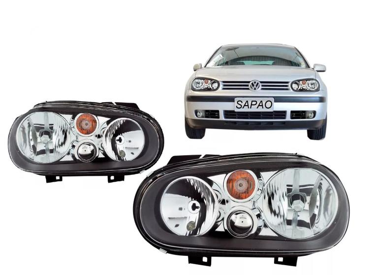 Imagem de Farol golf 1999 a 2006 s/auxiliar mascara negra le