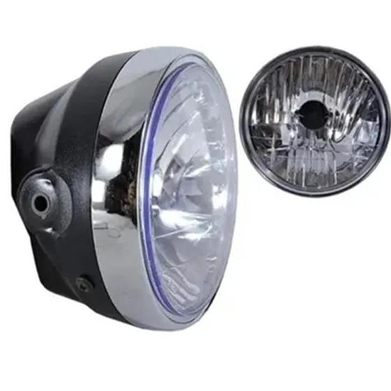 Imagem de Farol Honda Cg 125 Fan 2009 2010 2011 2012 2013 Aro Cromado