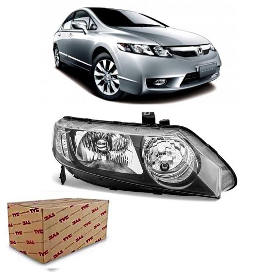 Imagem de Farol Honda New Civic 2007 2008 2009 2010 2011 Lado Direito Original TYC