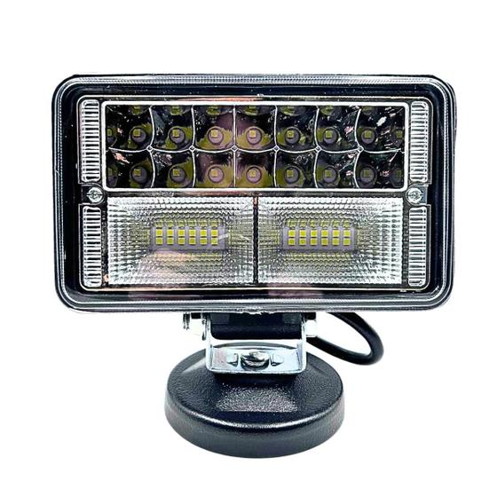 Imagem de Farol Led Forte Universal 108w Retangular  Caminhao Bi Volt
