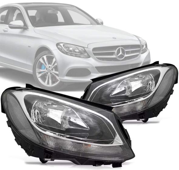 Imagem de Farol Led Mercedes C180 C200 2015 2016 2017 Tyc