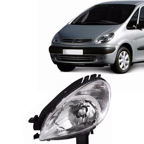 Imagem de Farol Lente Raiada Xsara Picasso 00 01 02 03 04 Tyc