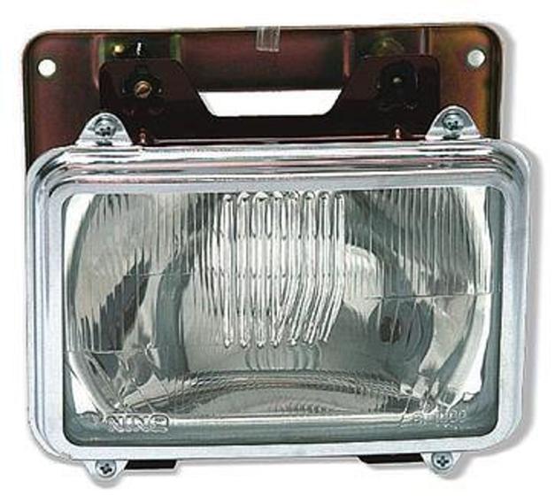 Imagem de Farol MB Cara Preta Alto 1983 Ate 1992 Lente Vidro Serve Ambos Lados H1 24V 3318209161  - NINO