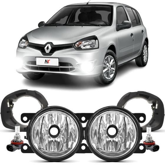 Imagem de Farol Milha Clio 2013 2014 15 16 17 2018 2019 Suporte + Lamp