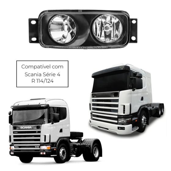 Imagem de Farol Milha Neblina Scania S4 R114 R124 03 04 05 06 07 Duplo