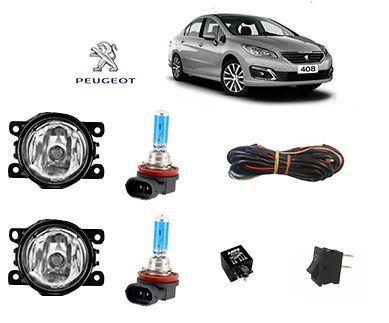 Imagem de Farol Neblina Peugeot 408 2017 Lamp H11 Super Branca