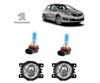 Imagem de Farol Neblina Peugeot 408 2019   Lamp H11 Super Branca Par