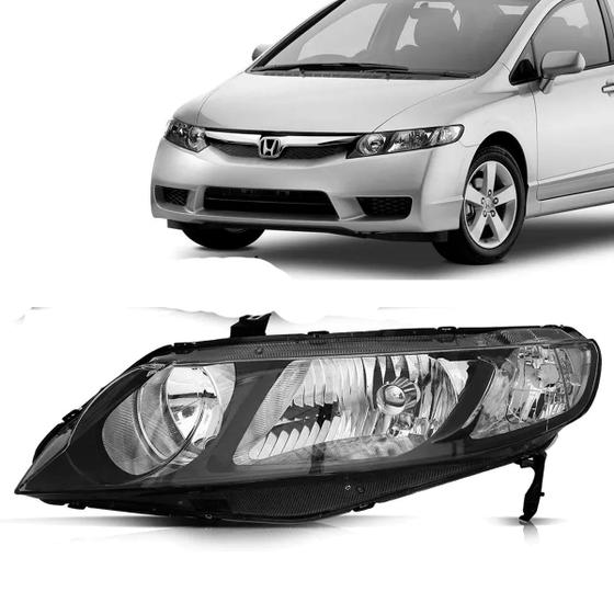 Imagem de Farol New Honda Civic Modelo 2007 A 2008 2009 2010 2011