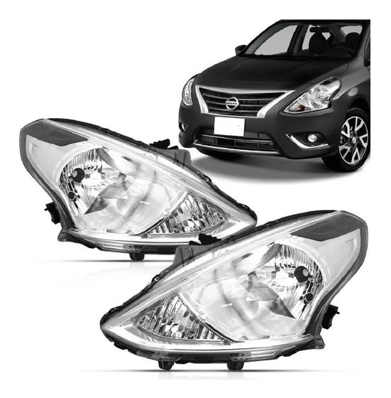 Farol Nissan Versa 2015 2016 2017 2018 2019 2020 2021 - Universo Car ...