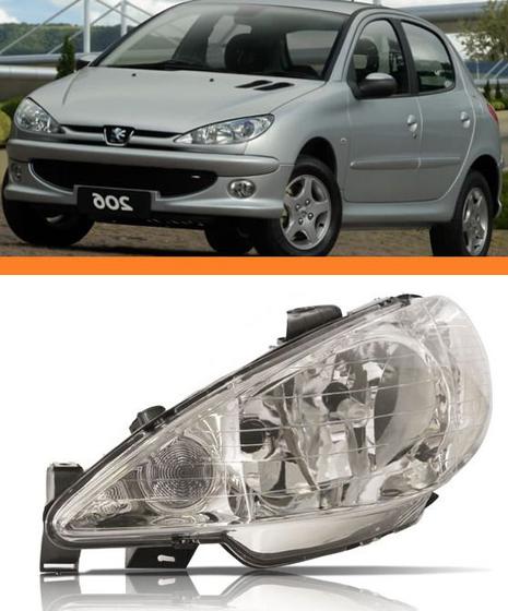 Imagem de Farol peugeot 206 03/08 duplo le