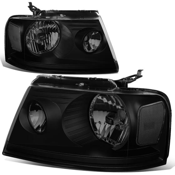 Imagem de Farol PM Performotor Preto Defumado com Canto Transparente para F150