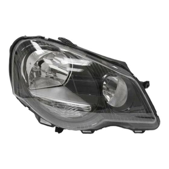 Imagem de Farol polo 07 08 09 10 11 12 13 14 mascara negra direito