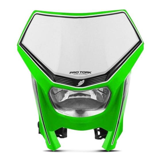 Imagem de Farol Pro Tork Modelo Universal Para Motos Motocross Trilha Enduro Sem Lampada Todas Cores