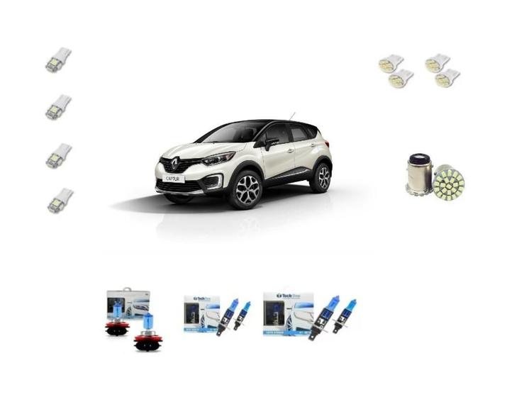 Imagem de Farol Renault Captur 2017 A 2020 Kit Lâmpadas Super Brancas