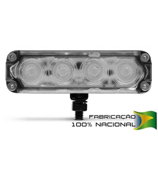 Imagem de Farol Slim Strobo Estrobo Safetycar Luz Milha Power Led Azul Unitário (Peça)