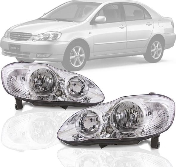 Farol Toyota Corolla 2003 2004 Fielder 2005 2006 2007 2008 Menor preço em Farol Toyota Corolla 2003 2004 Fielder 2005 2006 2007 2008