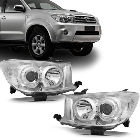 Imagem de Farol Toyota Hilux Sw4 2009 2010 2011 09 10 11 Cromado