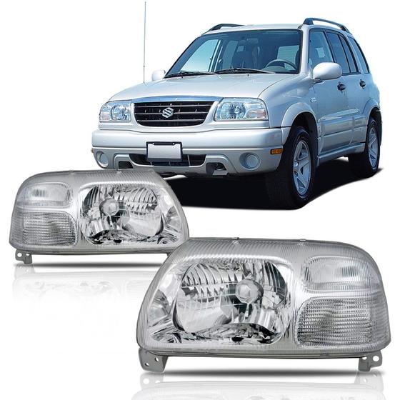 Imagem de Farol tracker grand vitara 1998 a 2009 cristal