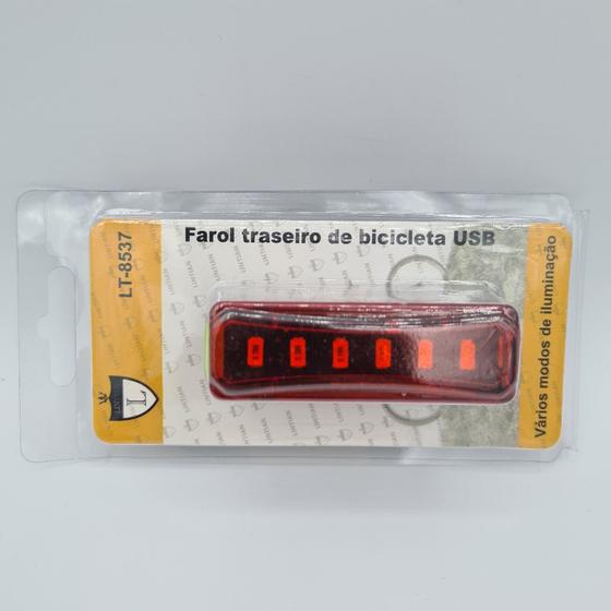 Imagem de Farol traseiro de Bicicleta USB