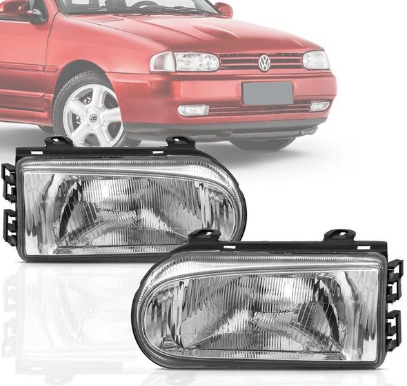 Imagem de Farol Vw Gol Bola 1995 1996 97 1998 1999 Mod. Arteb Unidade