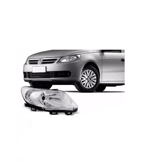 Imagem de Farol Vw Gol Gv Foco Simples/Máscara Cromada