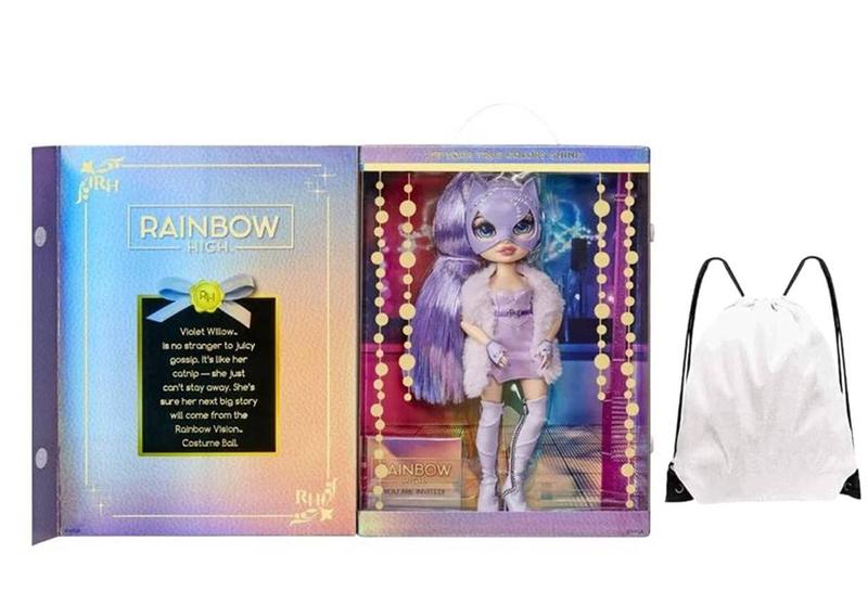 Imagem de Fashion Doll Rainbow High Costume Ball Violet com acessórios