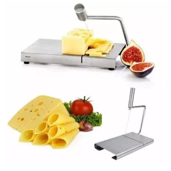 Imagem de Fatiador cortador fio aço inox multifuncional queijo manual mimo - MIMO_STYLE