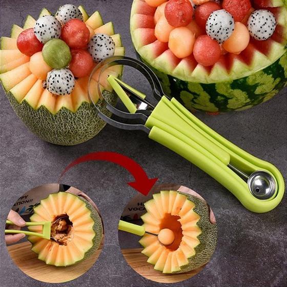 Fatiador De Frutas 4 Em 1 Cortador Melância Melão Aço Inox - shop ...