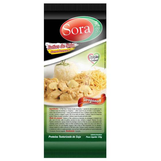 Imagem de Fatias de Soja Carnes Brancas 125G - Sora