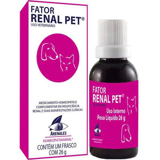 Imagem de Fator Renal Pet Homeopático Arenales 26g