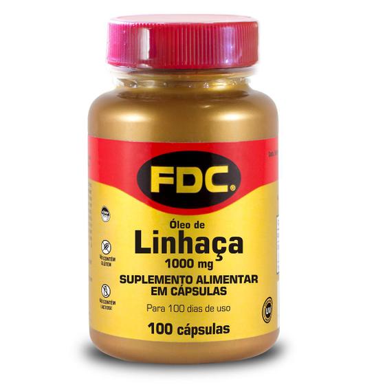 Imagem de FDC Oléo de Linhaça 1000mg 100 Cap IMPORTADO USA