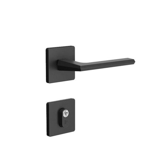 Imagem de Fechadura 3F 740E127 Externa Roseta Quadrada Preto Fosco