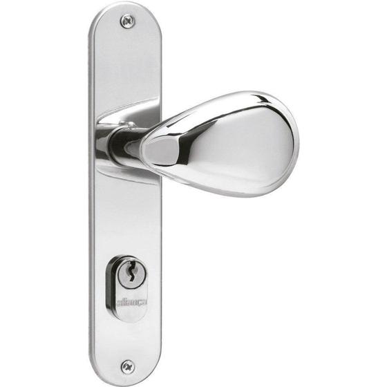 Fechadura Aliança IP 2600/80 Taco de Golf Externa Inox Polido Menor preço em Fechadura Aliança IP 2600/80 Taco de Golf Externa Inox Polido