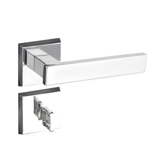 Fechadura Banheiro Retro RQ2 411 Roseta Quadrada Cromado Pado Menor preço em Fechadura Banheiro Retro RQ2 411 Roseta Quadrada Cromado Pado
