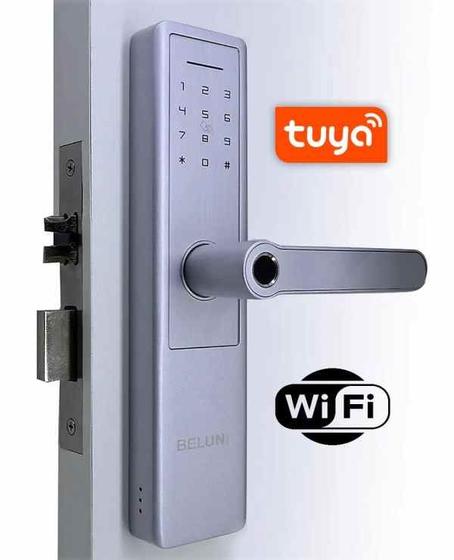 Imagem de Fechadura Biométrica Beluni Silver Wi-Fi
