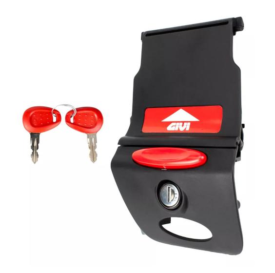 Imagem de Fechadura Completa Baú Givi 35 45 47 Litros com 2 Chaves Monolock Z641-CNJR