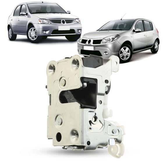 Imagem de Fechadura da Porta Traseira Mecânica Predisposta Elétrica Renault Logan G1 Sandero 2007 2008 2009 2010 2011 2012 2013