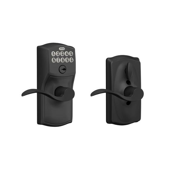 Imagem de Fechadura de entrada do teclado SCHLAGE FE595 CAM 622 Acc Matte Black