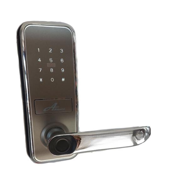 Imagem de Fechadura Digital 8500 A Smart Tech com Biometria, cartão, senha e tag, Prata IP 55 Advance