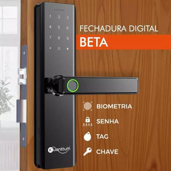 Imagem de Fechadura Digital Biométrica Eletronica Touch Biometria Beta - kuanttum