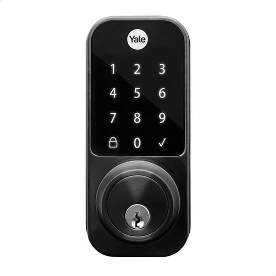 Imagem de Fechadura Digital De Embutir Ydd 120 Externa Preta Yale