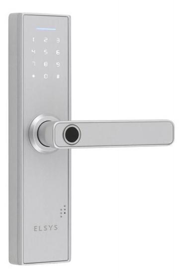 Imagem de Fechadura Digital Elsys - Prata - Com Biometria E Senha