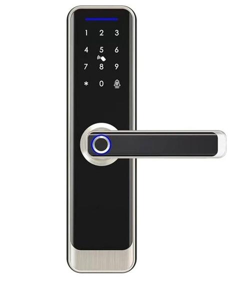 Imagem de Fechadura Digital Inteligente Tuya Zigbee Smart Lock RF433 A270 Shark Blue