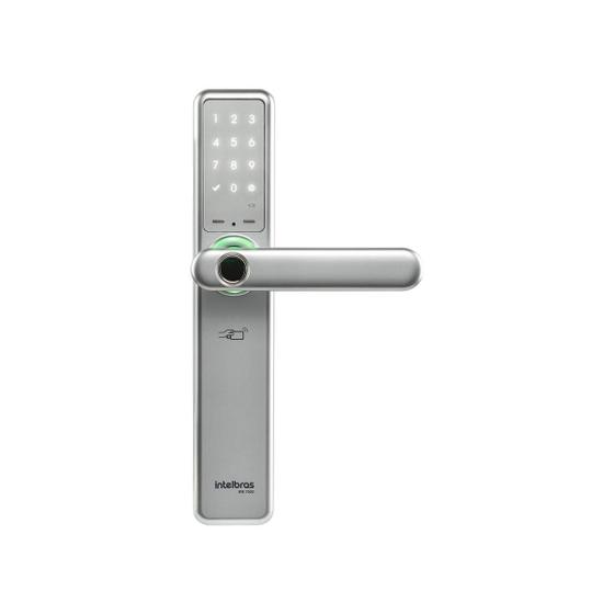 Imagem de Fechadura digital smart de embutir com macaneta ifr 7000 prata