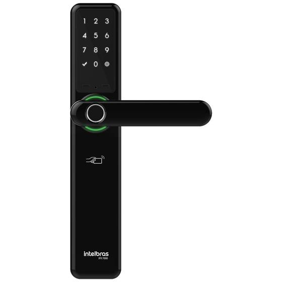 Fechadura Digital Smart Sem Fio Com Biometria Senha Tag Com Maçaneta IFR 7000 Intelbras Imagem de Fechadura Digital Smart Sem Fio Com Biometria Senha Tag Com Maçaneta IFR 7000 Intelbras