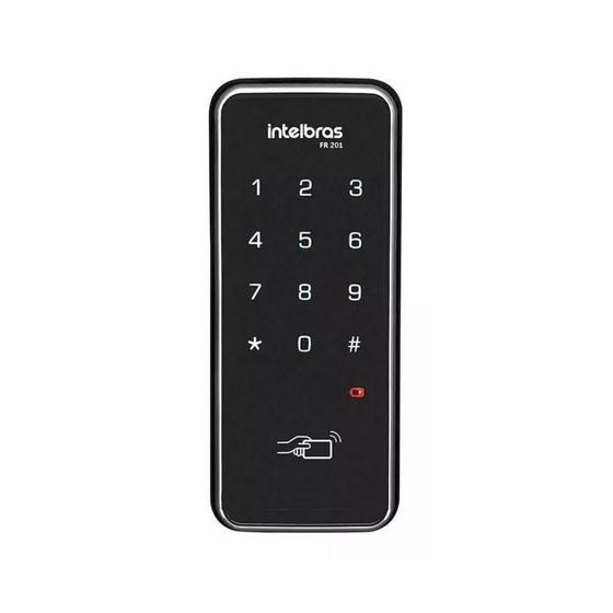 Fechadura Digital Touch Cartão Tag FR 201 Intelbras Imagem de Fechadura Digital Touch Cartão Tag FR 201 Intelbras