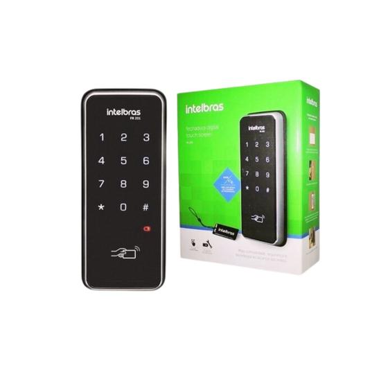 Imagem de Fechadura Digital Touch FR201 Com Display Luminoso Até 4 Senhas - Intelbras