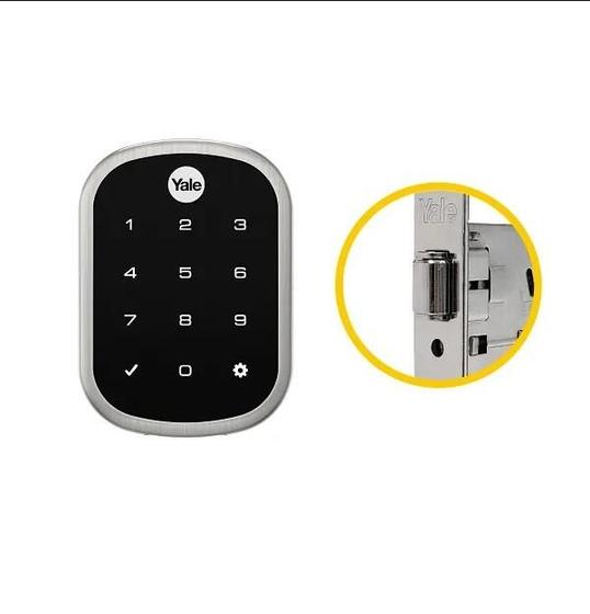 Imagem de Fechadura Digital Yale YRD 256 Compatível com Alexa Senha Cartão